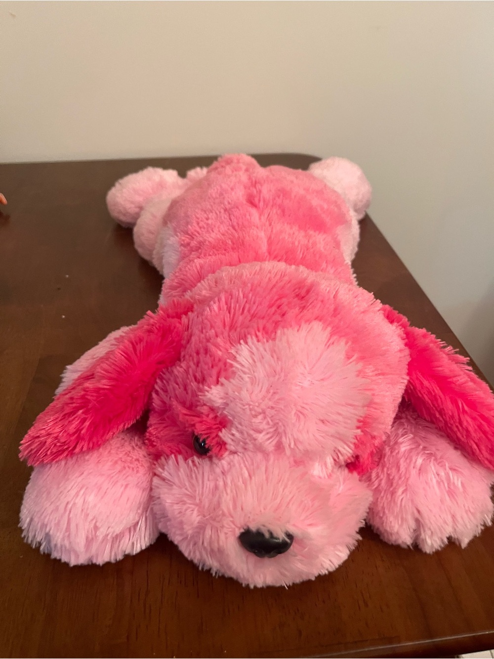 Ty Pink Plush Dog Toy - Bright and Light Pink